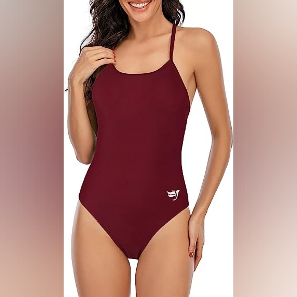 NWT One Piece Athletic Swimsuit/Bathing Suit for Women and Teens/Juniors - Picture 3 of 10